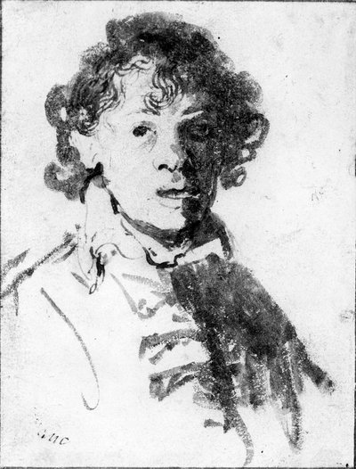 Self-portrait as a young man, c.1628 by Rembrandt van Rijn